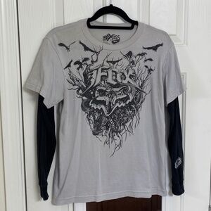 Fox Racing Long Sleeve Layered Tee Shirt (L)
